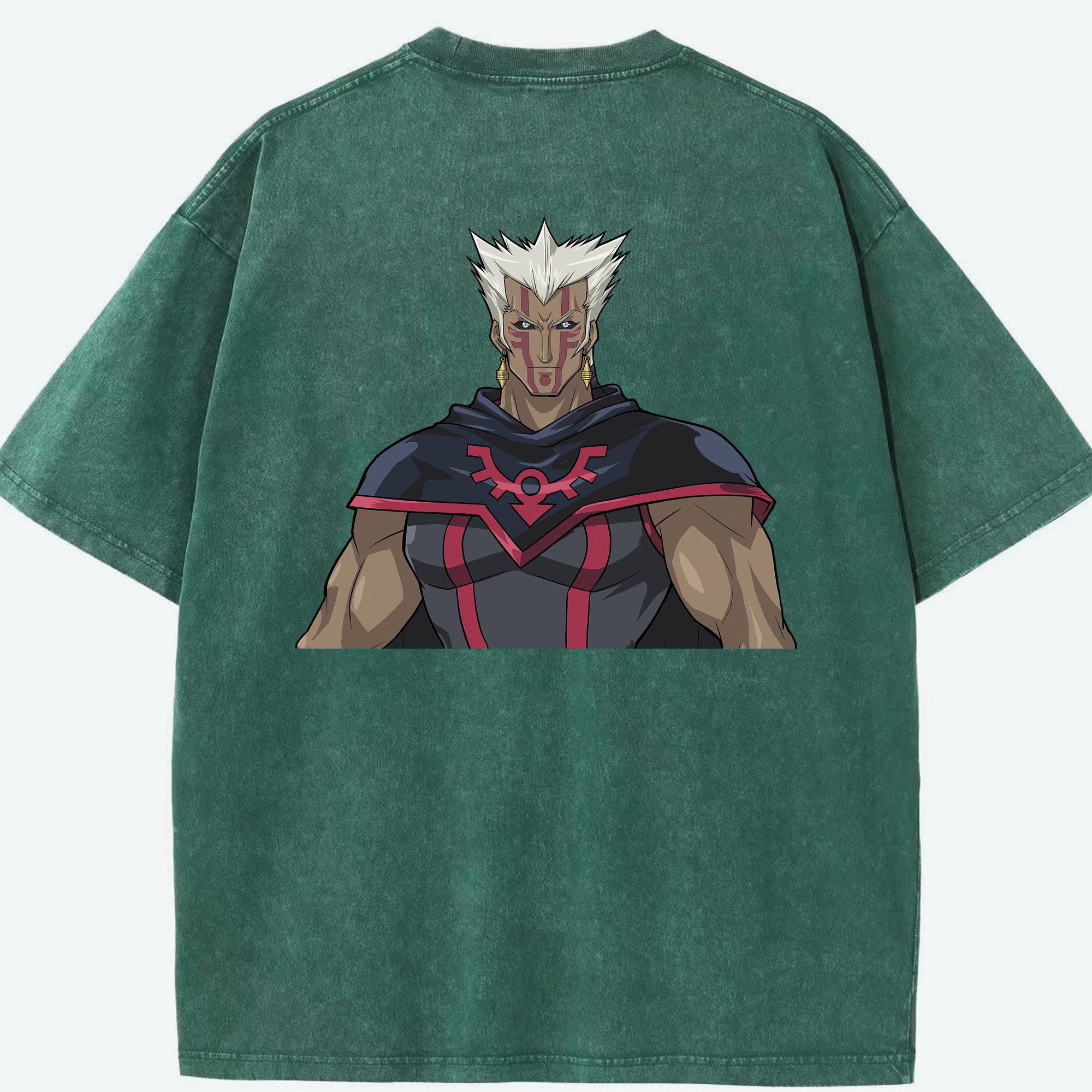 （画像用） 遊☆戯☆王 Yu-Gi-Oh! 綿100% ヴィンテージ風 半袖Tシャツ（背面プリント）